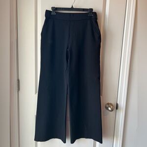 SPANX Black Wide-Leg Trousers. Medium